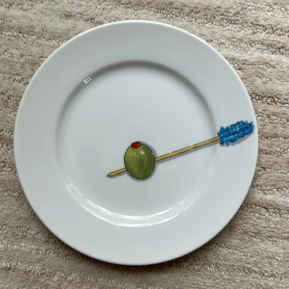 Crate & Barrel Tidbits Set of 6 Appetizer Plates 6½